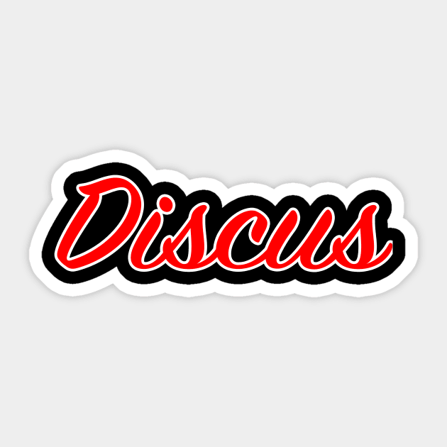 Discus T-Shirt Sticker by lenn